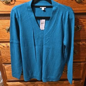 J. Jill Oceanside V-Neck Sweater